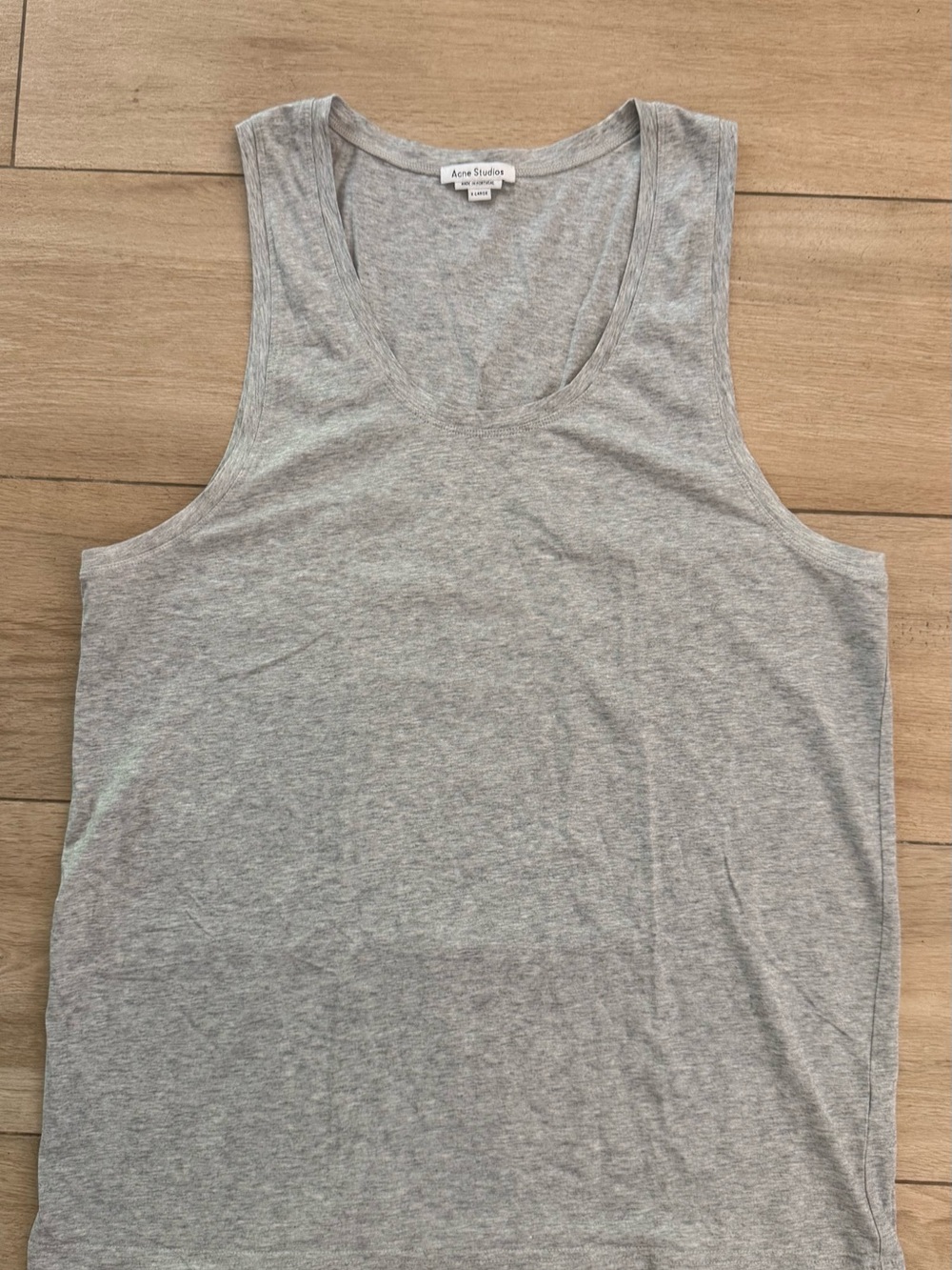 Acne Grey Scoop Neck Tank Top